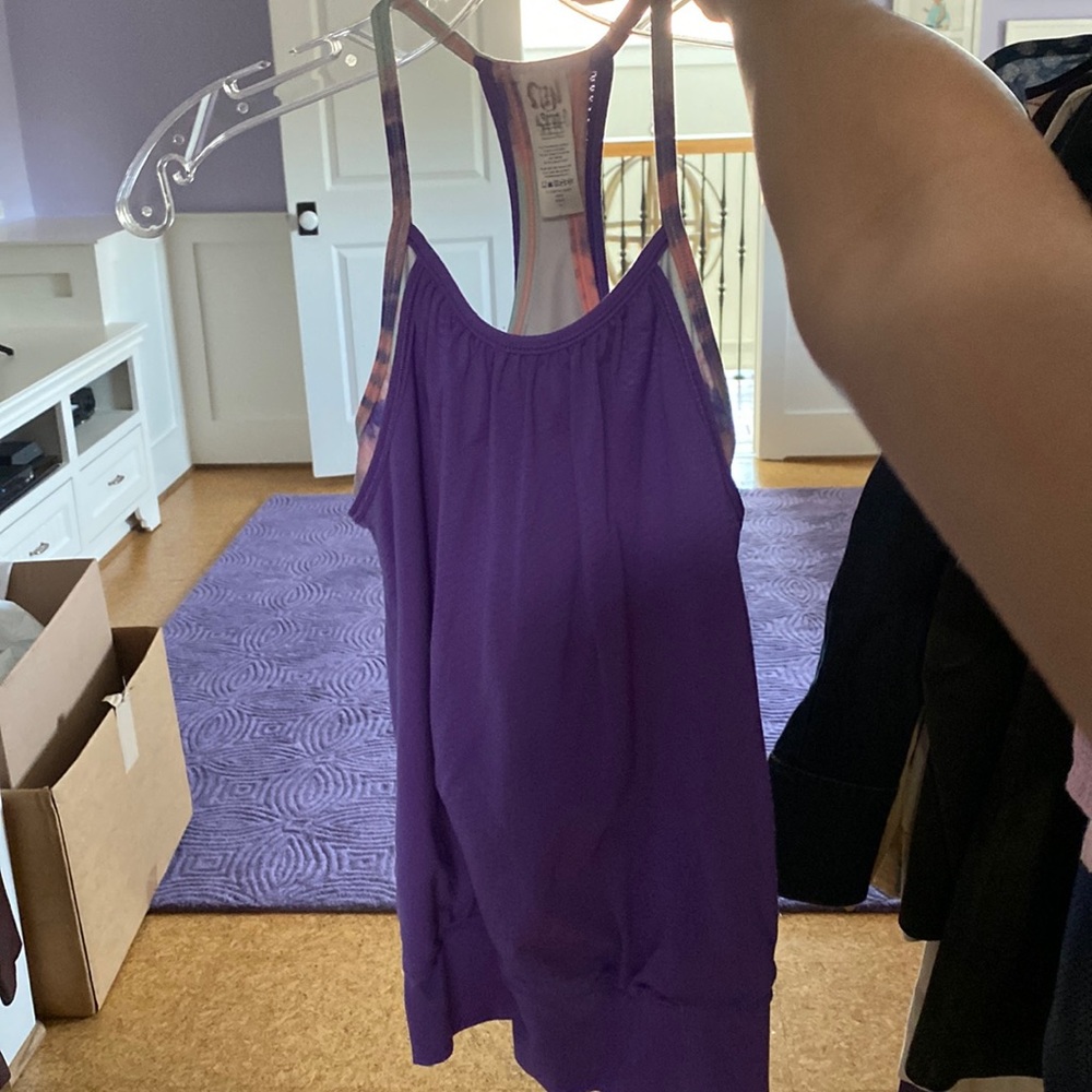 Purple ivivva athletic tank top